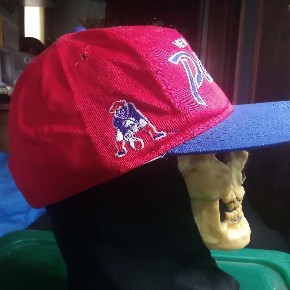 Vintage Sports Specialties New England Patriots Script Snap Hat Cap